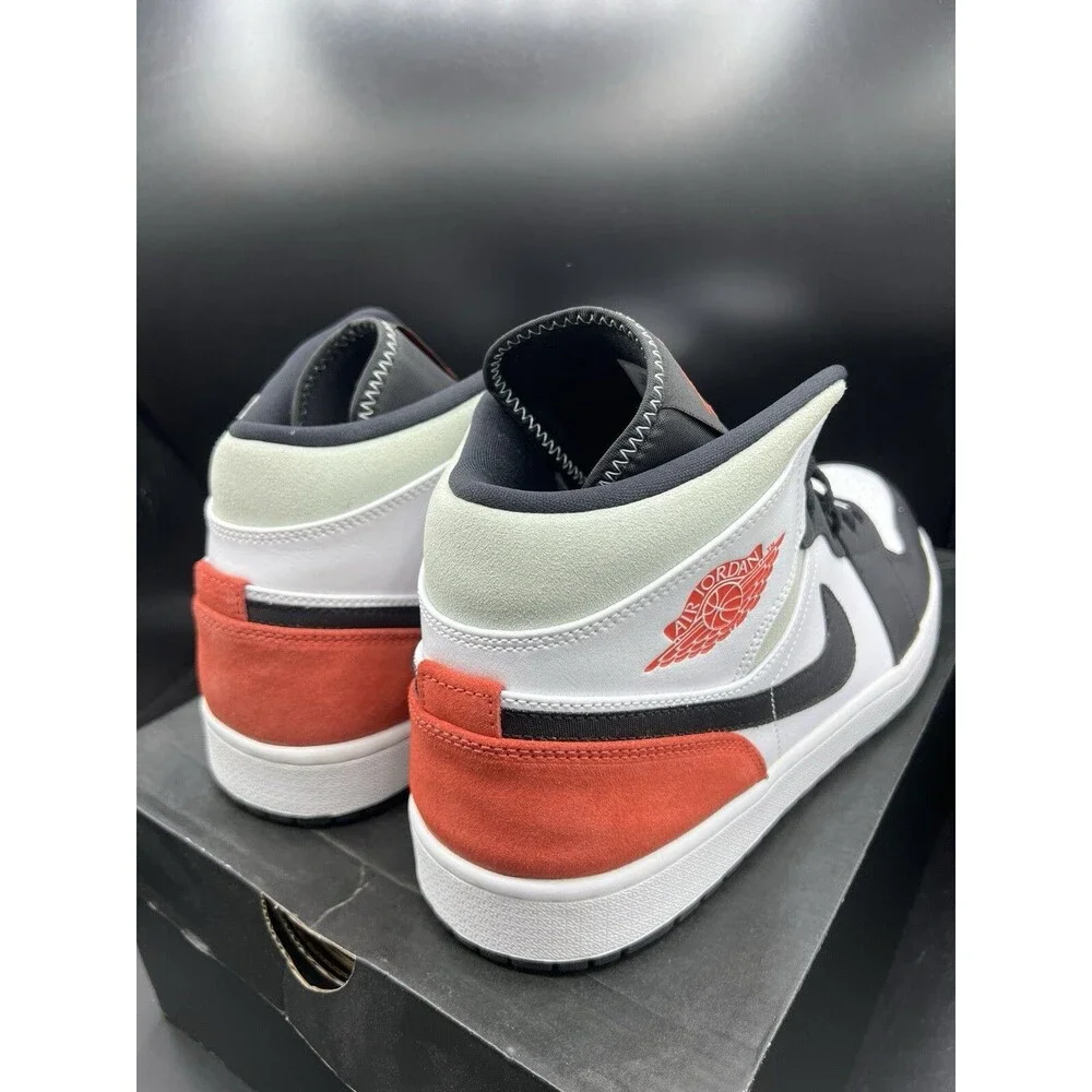Air Jordan 1 Mid 'Red Black Toe' Men’s Size 13 (852542-100) VNDS OG ALL CLEAN! - Picture 11 of 16